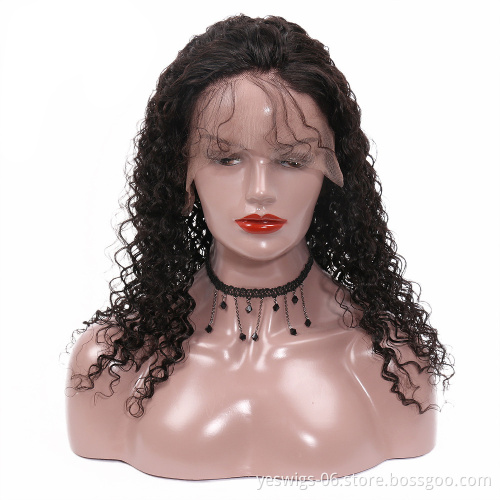 Cheap Human Hair Wigs  Brazilian Virgin Cuticle Aligned 100%Human Hair 13x4 Lace Front Wig Kinky Curly For Black Women Hot Sale
